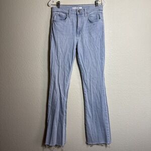 Joe's Jeans Women's Jeans Size 30 Light Wash Raw Hem High Rise Denim Sassy Flare